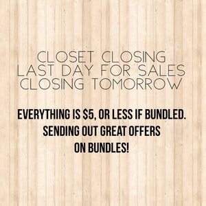 CLOSET CLOSING